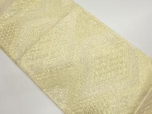 佐賀錦松皮菱模様織出しリバーシブル全通袋帯